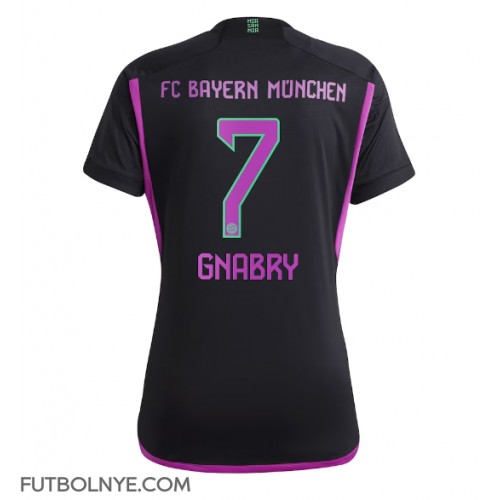 Camiseta Bayern Munich Serge Gnabry #7 Visitante Equipación para mujer 2023-24 manga corta